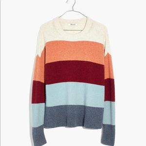Madewell Crofton Striped Pullover in Coziest Yarn